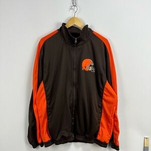 NFL G-lll Cleveland Browns Y2K zip up track jacket - Size XXL